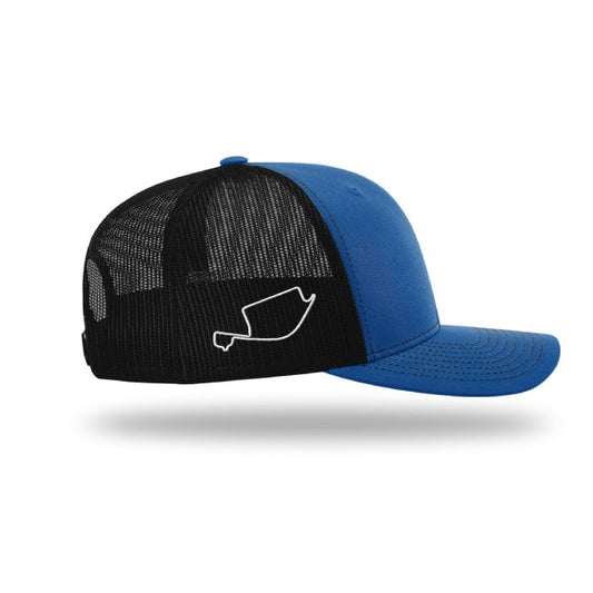2026 Grand Prix of Long Beach Trucker Hat - Royal/Black