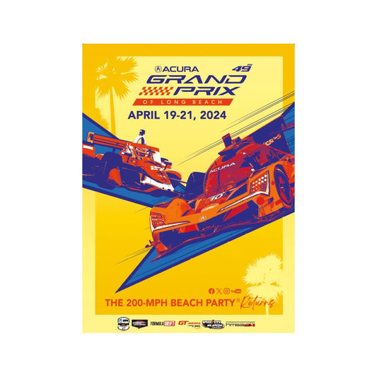 2024 Acura Grand Prix of Long Beach Poster - 22"x30"