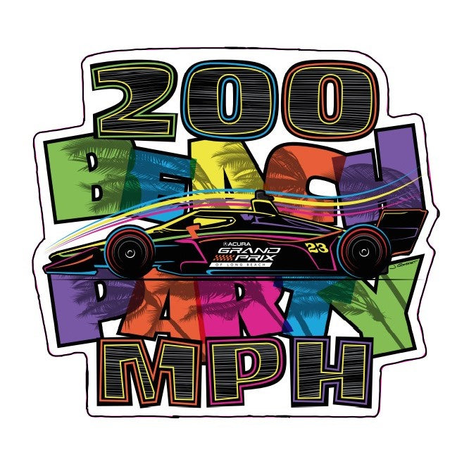 GPLB 200 MPH Beach Party Lapel Pin