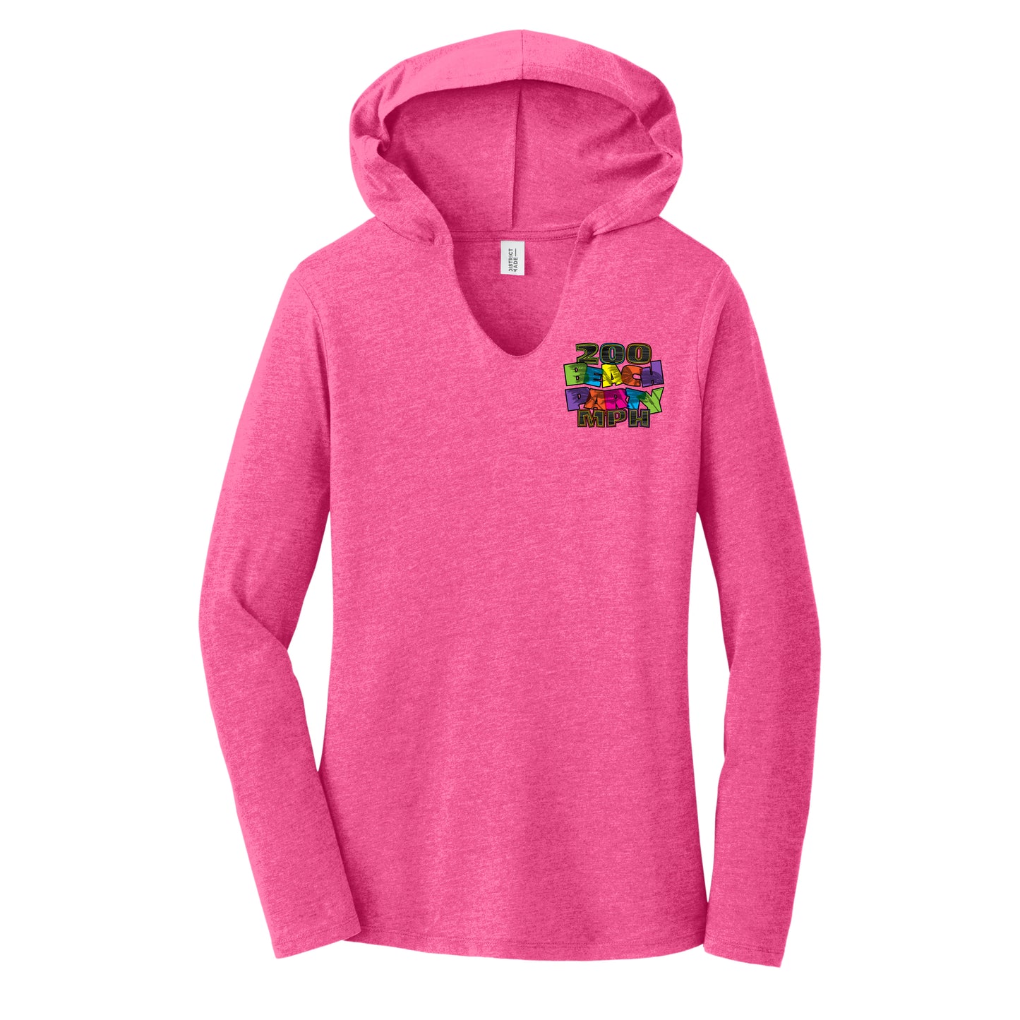 GPLB Ladies Hooded Tee - Fuchsia