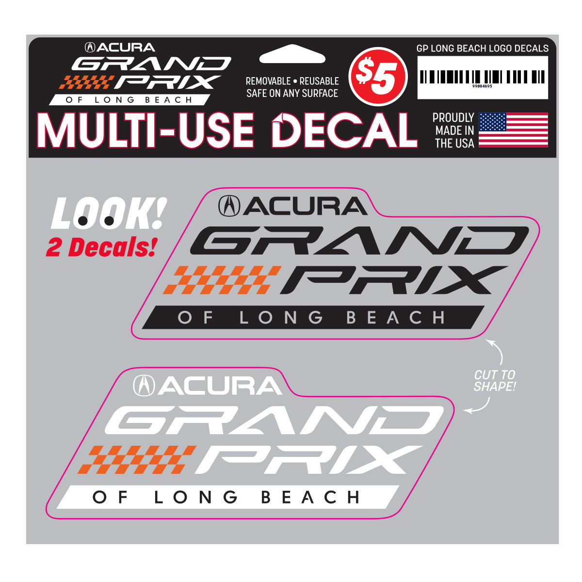 Acura Grand Prix of Long Beach Multi-Use Decals