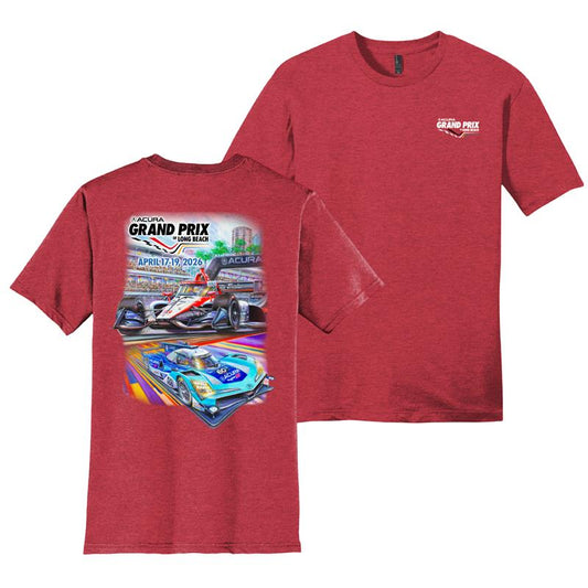 2026 GPLB Event Tee - Heather Red