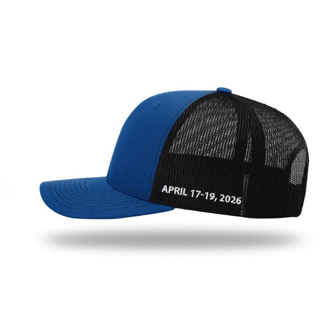 2026 Grand Prix of Long Beach Trucker Hat - Royal/Black