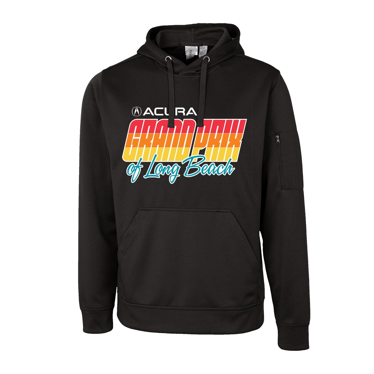 Grand Prix of Long Beach Tri-Color Logo Hoodie - Black