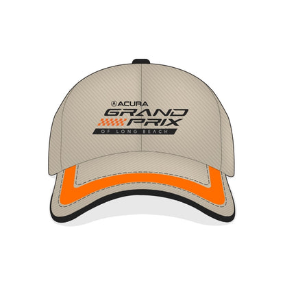 2024 Grand Prix of Long Beach Striped Bill Hat - Stone/Orange