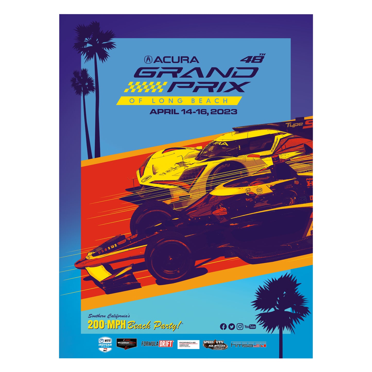 2023 Acura Grand Prix of Long Beach Event Poster