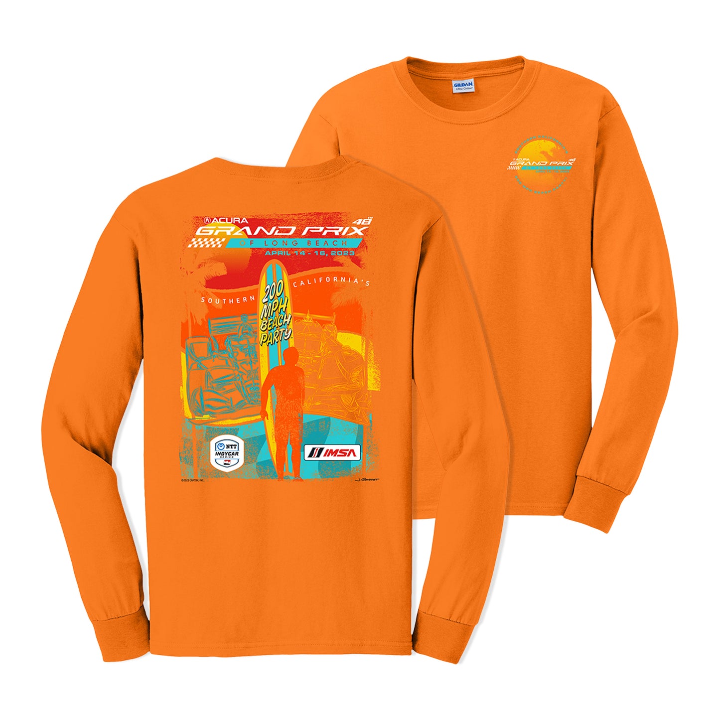 2023 Acura Grand Prix of Long Beach Long Sleeve Event Tee - Orange