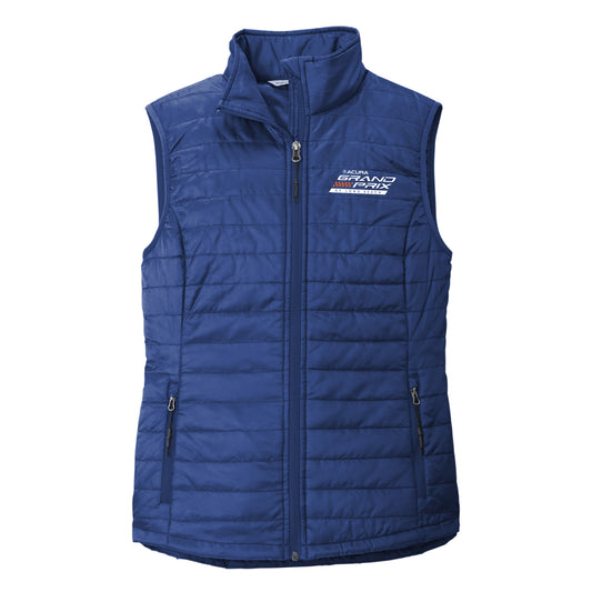 GPLB Ladies Packable Puffy Vest - Cobalt Blue