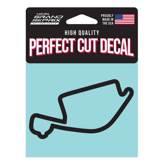 Acura Grand Prix of Long Beach Track Outline Decal - Black